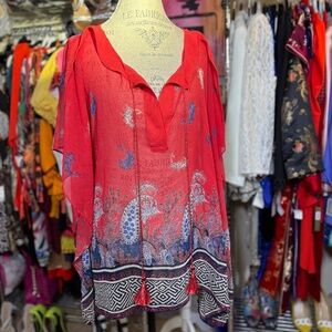 Lane Bryant Semi Sheer Top